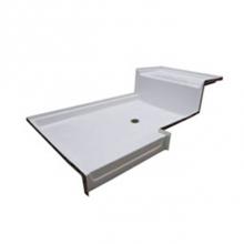 Aquarius Bathware AS000150-C-000-BIS - AcrylX? Shower Pan with Seat (G7239SH 1S PAN)