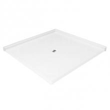 Aquarius Bathware AS000156-C-000-BON - 4'' interior dimension AcrylX™ barrier-free shower base with pre-leveled Easy Base. Co
