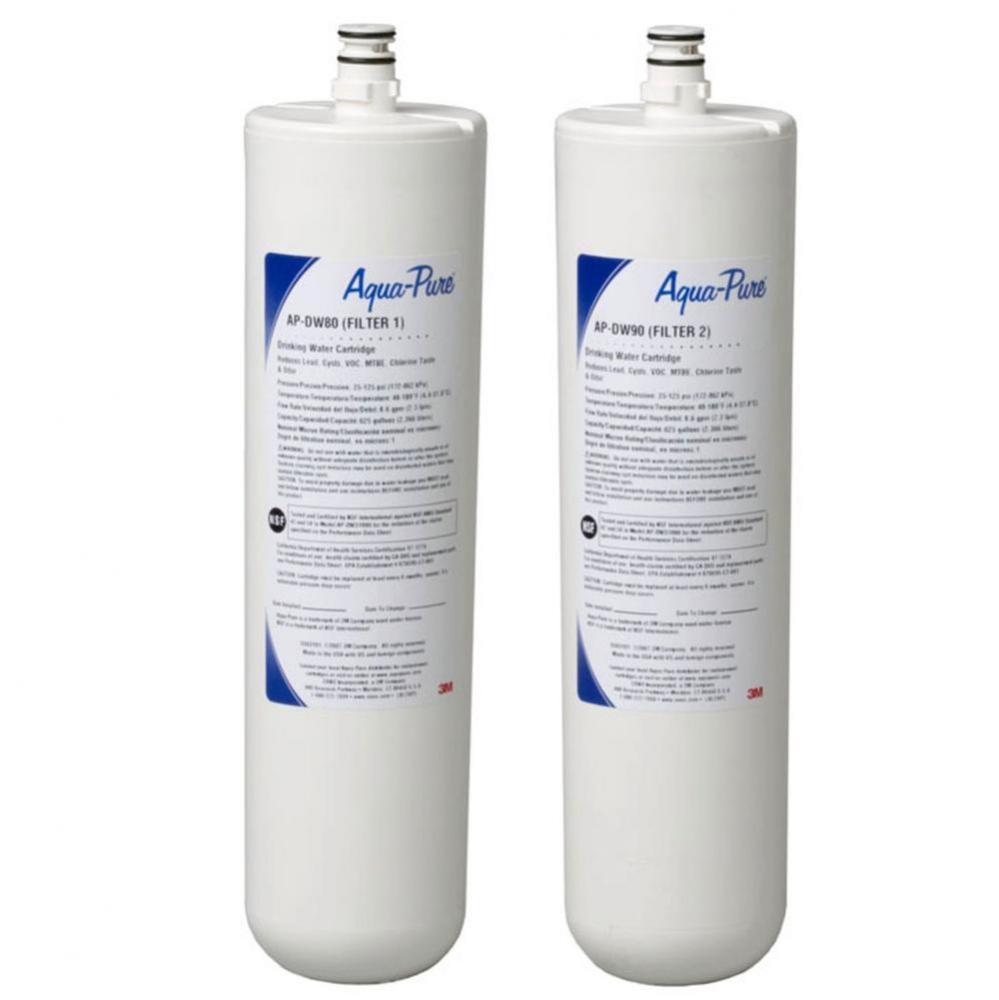Under Sink Dedicated Faucet Water Filter Cartridge AP-DW80/90, 5585102, 0.5 um