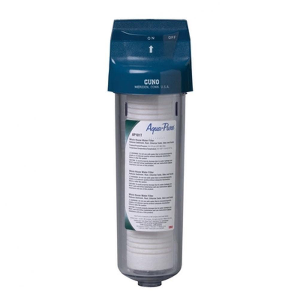 AP100 Series Whole House Water Filter Housing AP101T, 5530002, Standard, 1 High, Transparent Plast