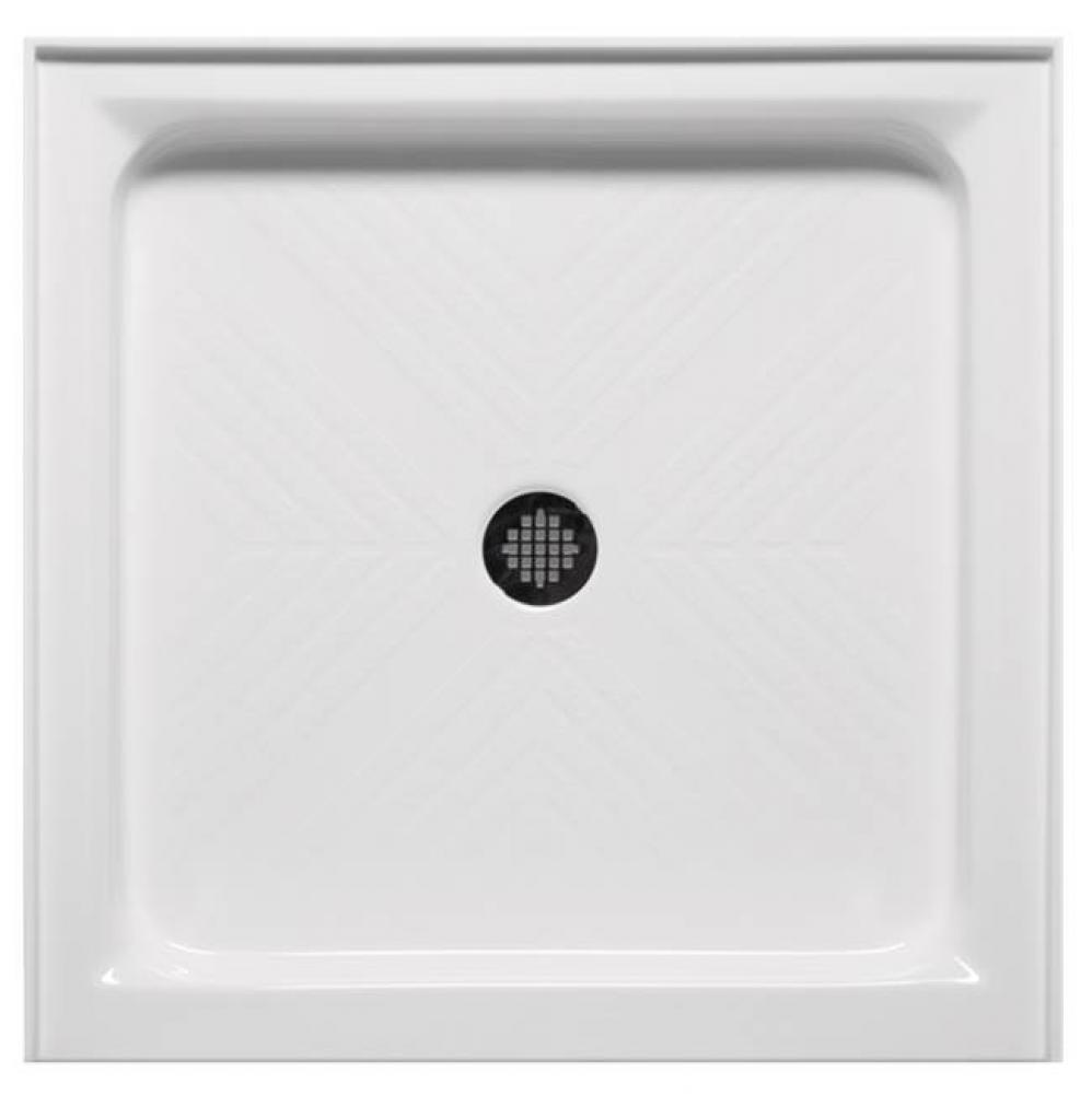 38'' x 38'' Double Threshold Shower Base - Biscuit