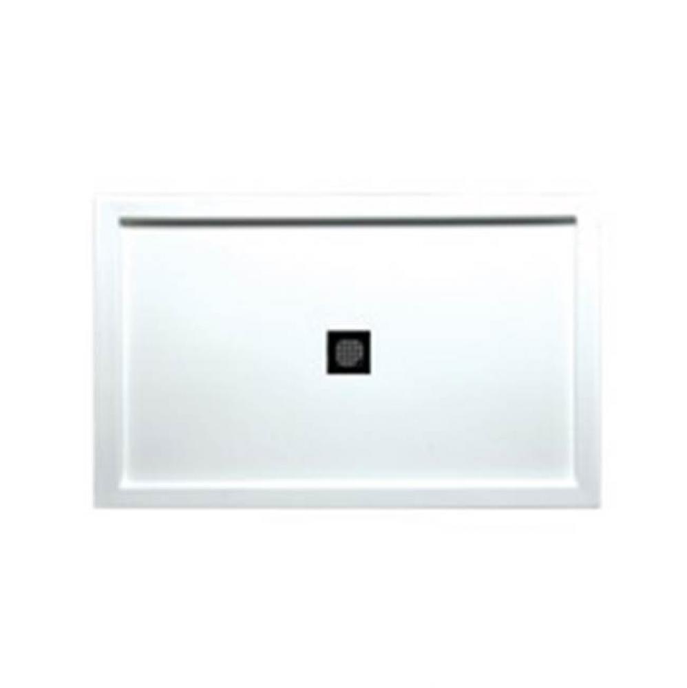 60'' x 32'' Free Standing DS Base w/Square Drain - White