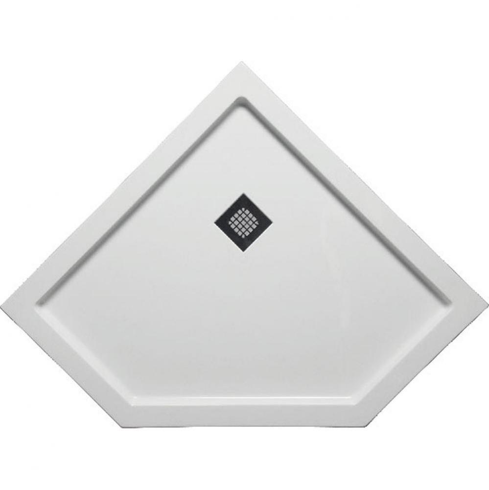 36'' x 36'' Neo Angle DS Base w/Square Drain - White