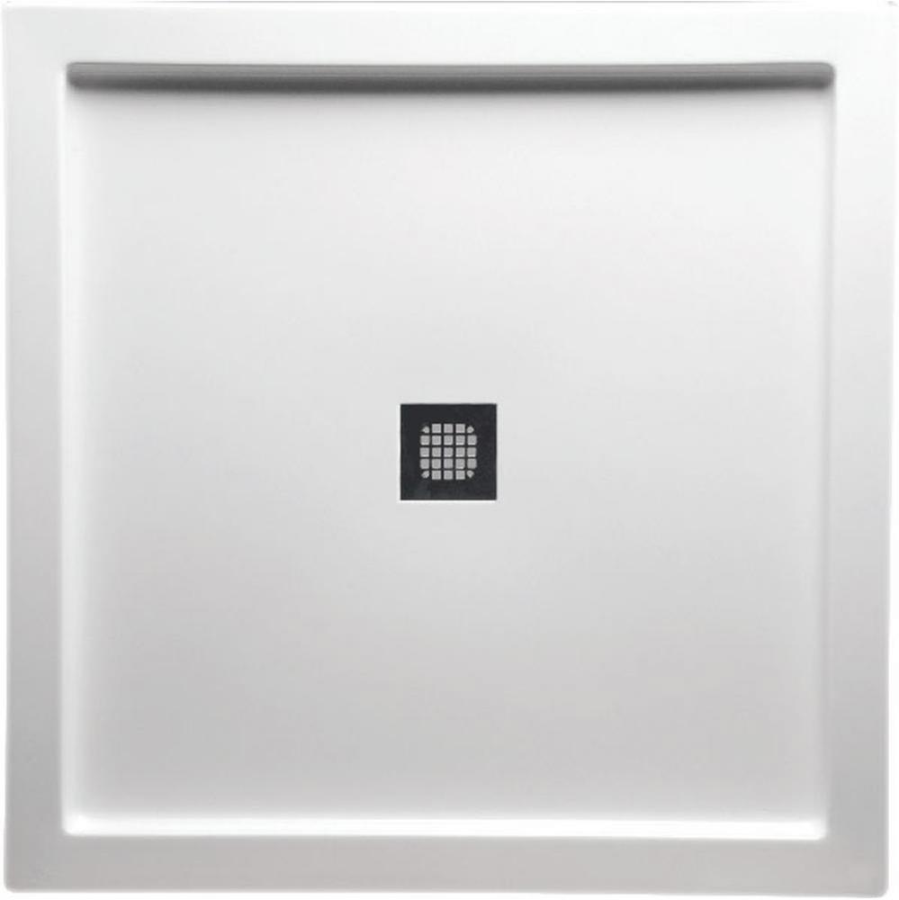 42'' x 42'' Free Standing DS Base w/Square Drain - Biscuit