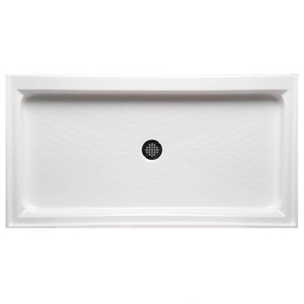 60'' x 32'' Single Threshold Shower Base - White