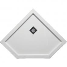 Americh S4242NA-BI - 42'' x 42'' Neo Angle DS Base w/Square Drain - Biscuit