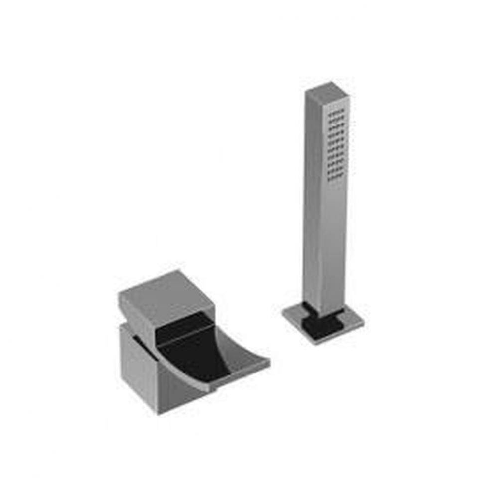 Quarto Deck Mount Handshower and Lever Control Chrome