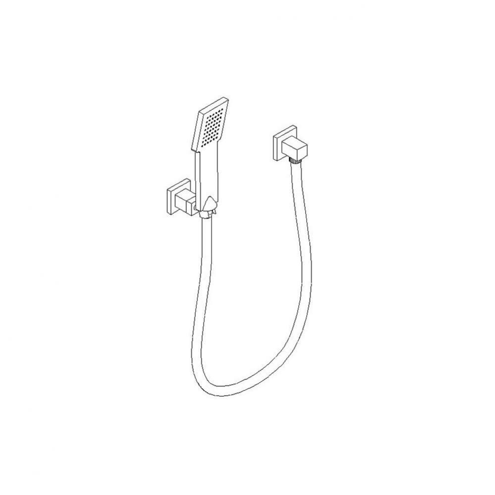 Flexible Hose Shower Kit Chrome