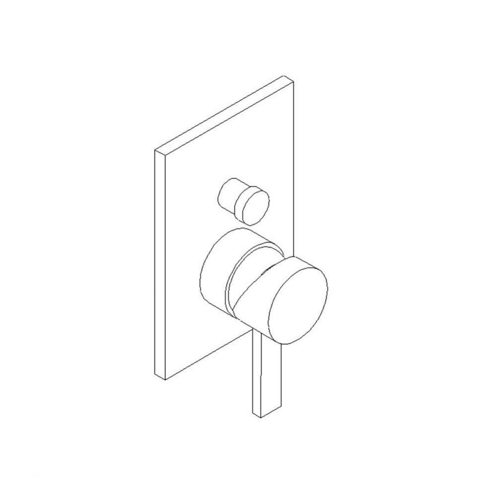 Pressure Balance Mixer with diverter Trim Kit Chrome