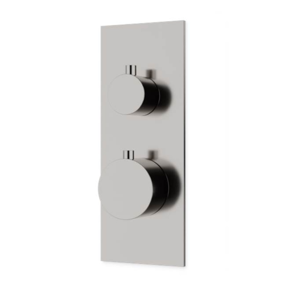 Thermostat with Diverter Trim Kit Linear Brushed Nickel