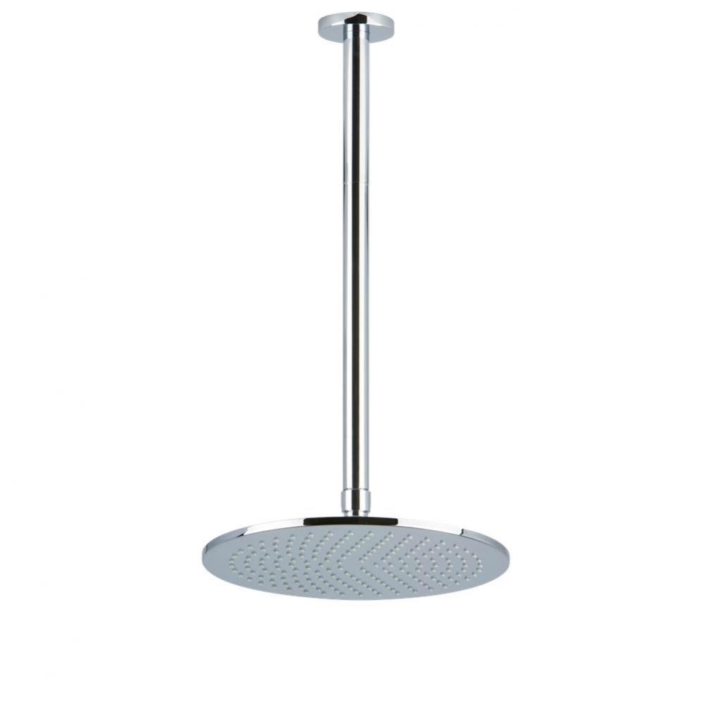 10'' Shower Rainhead Ceiling Mount 14'' Arm RND Chrome