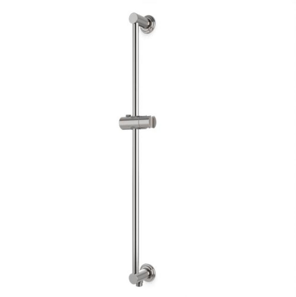 Slidebar with Integrated Water Outlet and Classic Escutcheons Brushed Nickel