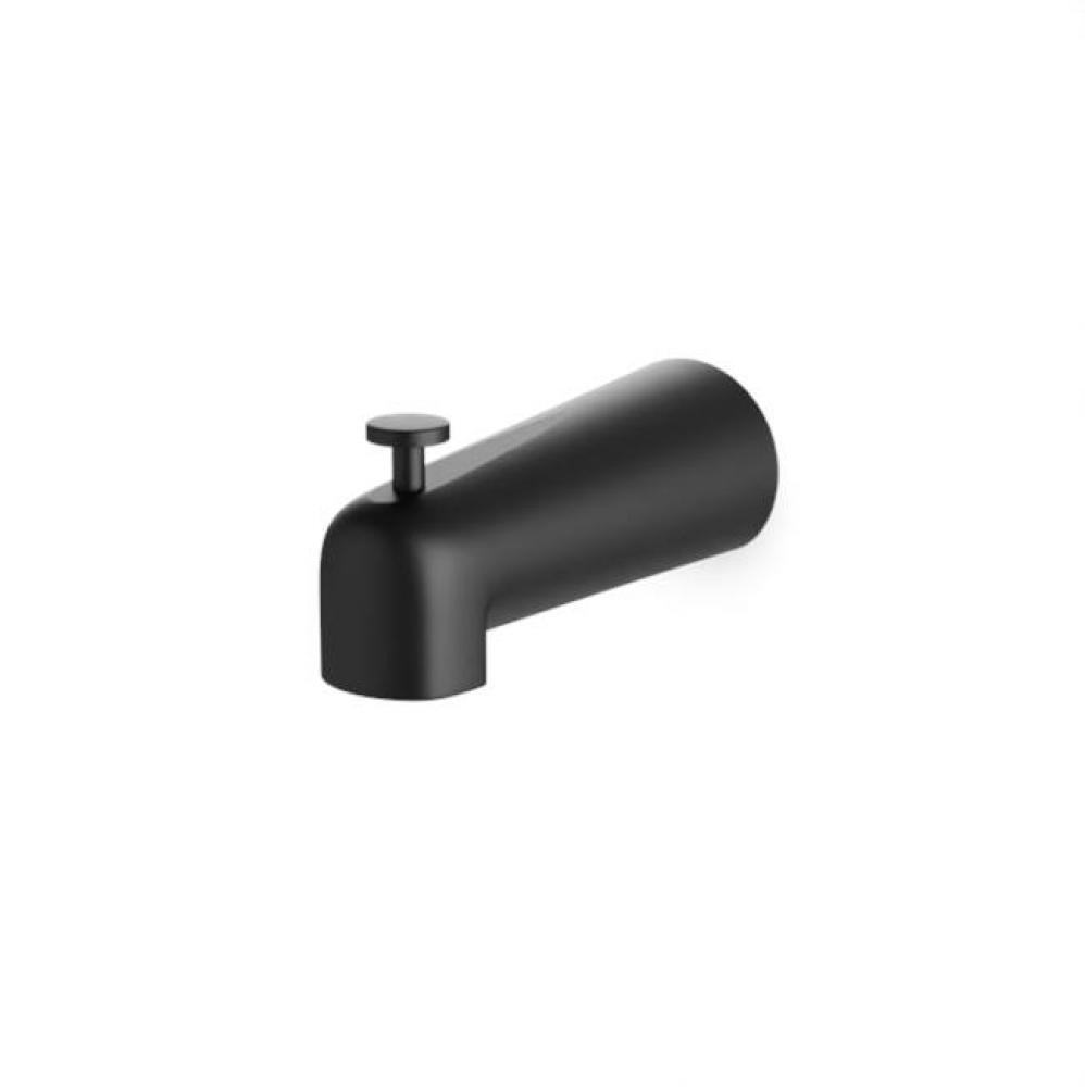 Trova Tub Spout with Diverter Black
