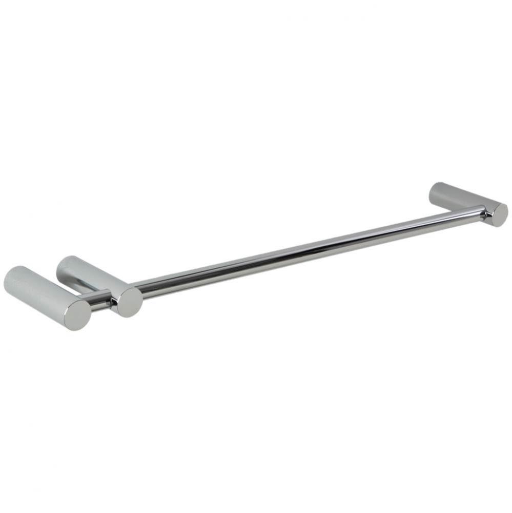 Loft 18'' Double Post Towel Bar RND Chrome