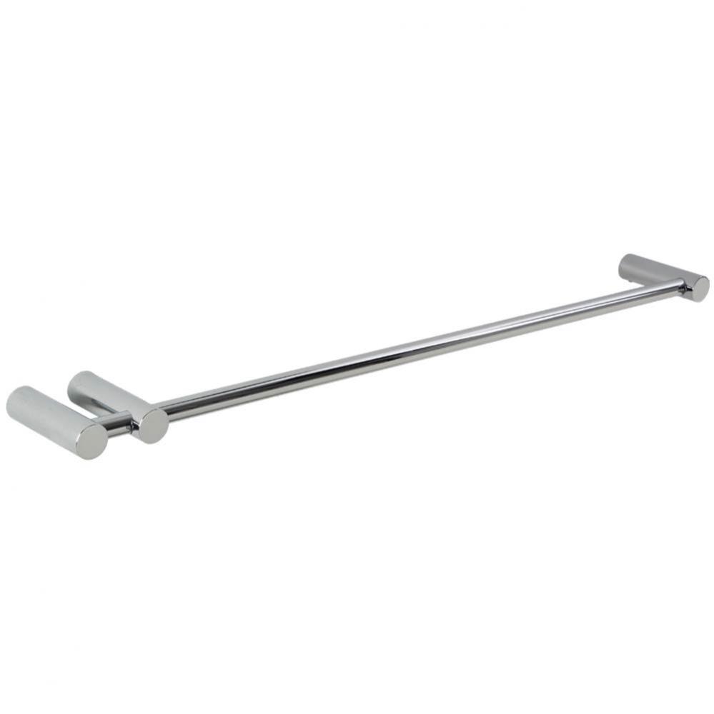 Loft 24'' Double Post Towel Bar RND Chrome