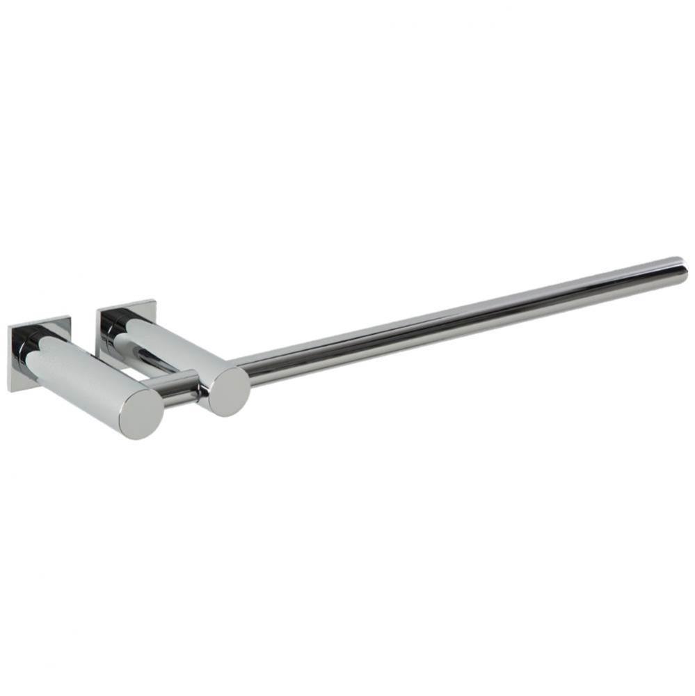 Loft 12'' Towel Bar RND + SQU Escutcheon Chrome