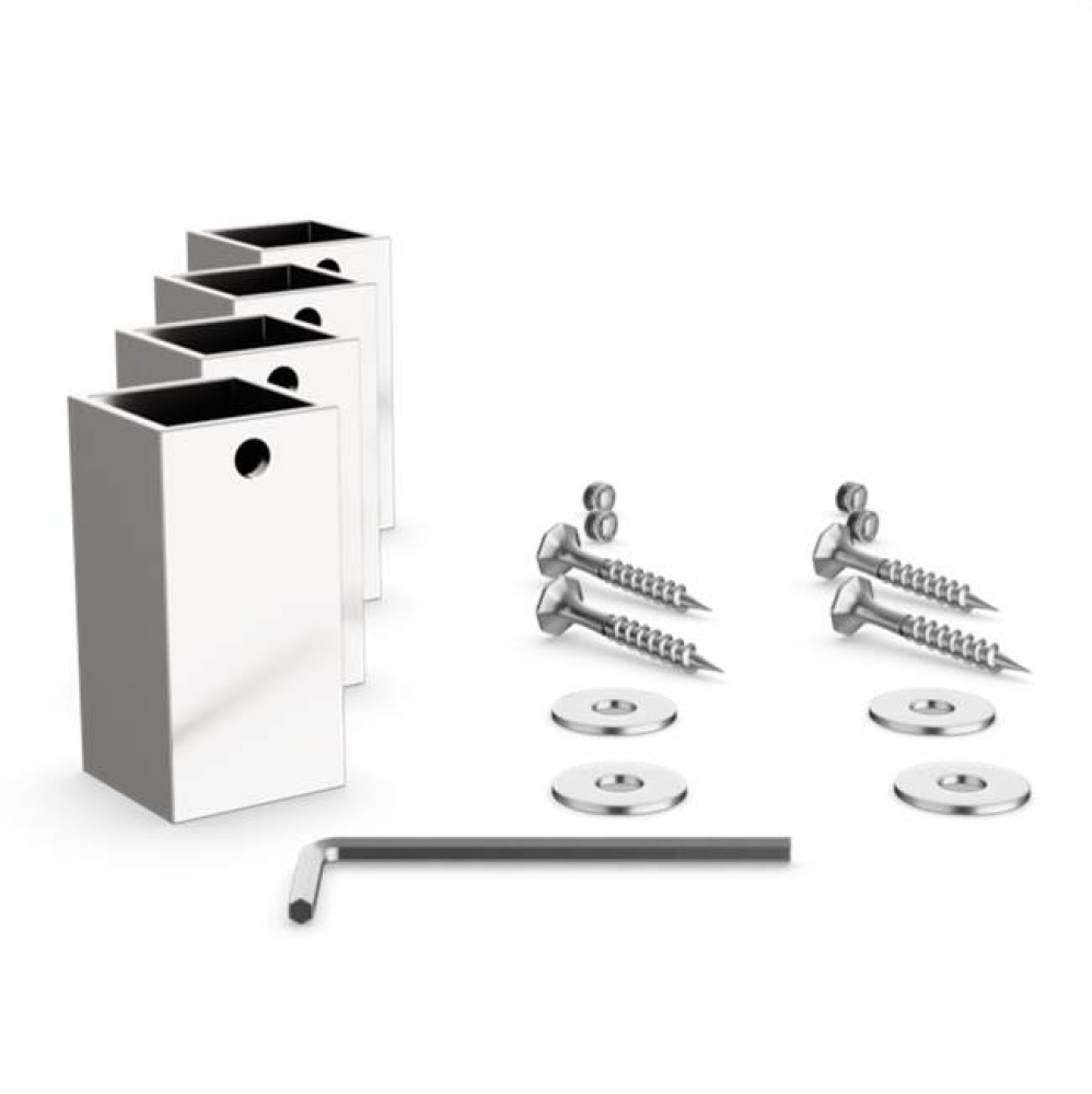 Standard Mounting Hardware for Towel Warmers - Brushed Nickel