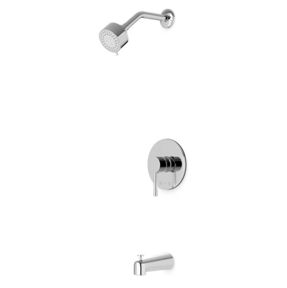Trova Round Pressure Balance Tub / Shower Trim Kit Chrome
