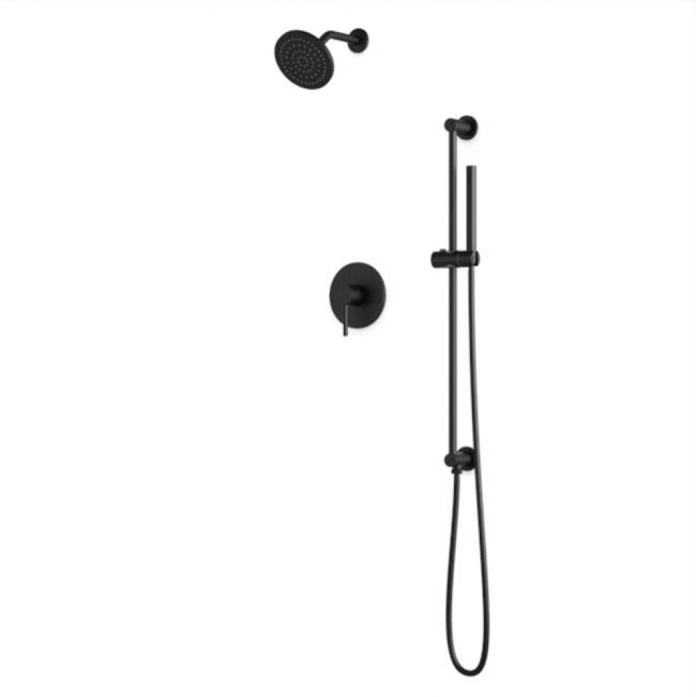 Round 2-Way Pressure Balance Shower Trim Kit with Rain Shower Head and Hand Held Shower on Integra