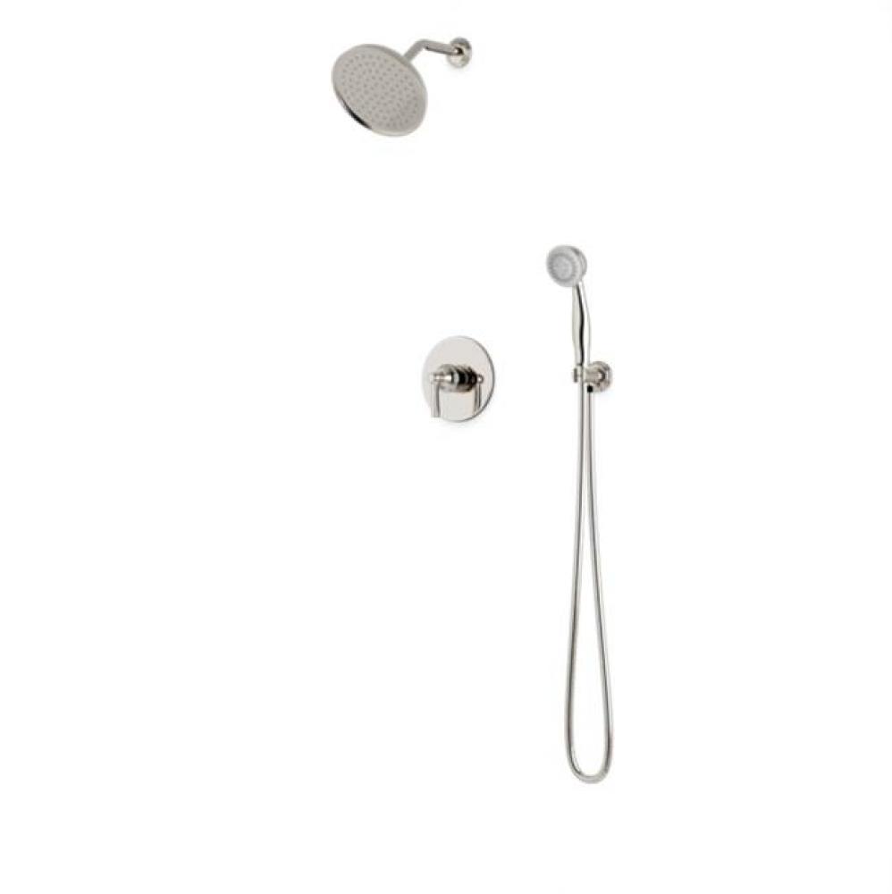 Classic 2-Way Pressure Balance Shower Trim Kit with Hand Held Shower Polished Nickel