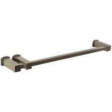 Artos LT74BN - Loft 18'' Double Post Towel Bar SQU + Safire Escutcheon Brushed Nickel