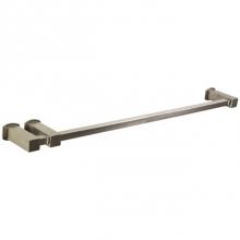 Artos LT75BN - Loft 24'' Double Post Towel Bar SQU + Safire Escutcheon Brushed Nickel