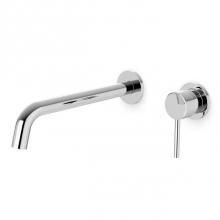 Artos F501-9-1CH - Round In-Wall Single Handle Lavatory Faucet with Extended Spout Chrome