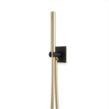 Artos F902-45SBB - Flexible Hose Shower Kit with Integrated Water Outlet R + S Satin Brass Black