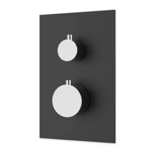 Artos F903B-60TKBNB - Square & Round Thermostat with 3-Way Diverter & Off Position Trim Kit Brushed Nickel/Matte