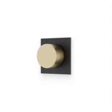 Artos F906A-9TKSBB - Square & Round Volume Control Trim Kit Satin Brass/Matte Black