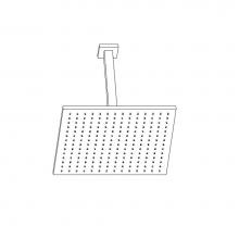Artos F907-12/9CH - 12'' Shower Rainhead Ceiling Mount, 9.5'' Arm, Chrome