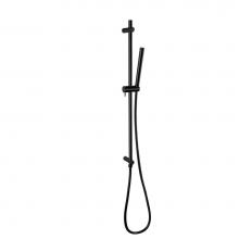 Artos F907-6BK - Flexible Hose Shower Kit with Slide Bar, Matte Black