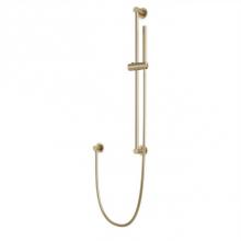Artos F907-79SB - Round Slidebar Kit with Separate Water Outlet and Hand Shower Satin Brass