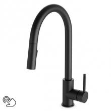 Artos FTS100137BK - Trova Touch Activated Modern Kitchen Faucet with Pulldown Spray Matte Black
