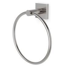 Artos TA545BN - Trova Square Towel Ring Brushed Nickel