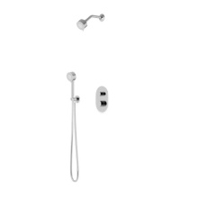 Artos TS081CH - Trova Round Thermostatic Shower Trim Kit with Hand Held Shower Chrome