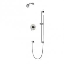 Artos TS263BN - Round 2-Way Pressure Balance Shower Trim Kit with Multifunction Shower Head and Hand Held Shower o