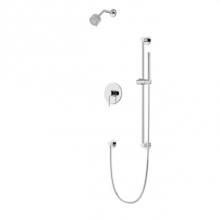 Artos TS263CH - Round 2-Way Pressure Balance Shower Trim Kit with Multifunction Shower Head and Hand Held Shower o