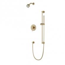 Artos TS263SB - Round 2-Way Pressure Balance Shower Trim Kit with Multifunction Shower Head and Hand Held Shower o