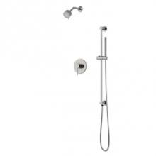Artos TS264BN - Round 2-Way Pressure Balance Shower Trim Kit with Multifunction Shower Head and Hand Held Shower o