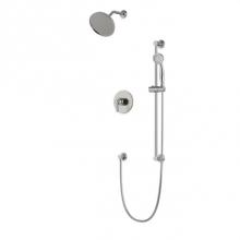 Artos TS283BN - Classic 2-Way Pressure Balance Shower Trim Kit with Hand Held Shower on Slide Bar with Separate Wa