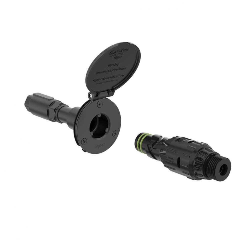 4'' House Hydrant V1 Plus, Matte Black