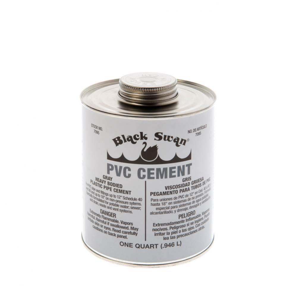 PVC Cement (Gray) - Heavy Bodied - Quart