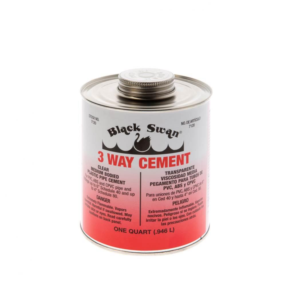 3 Way Cement (Clear) - Medium Bodied - Quart