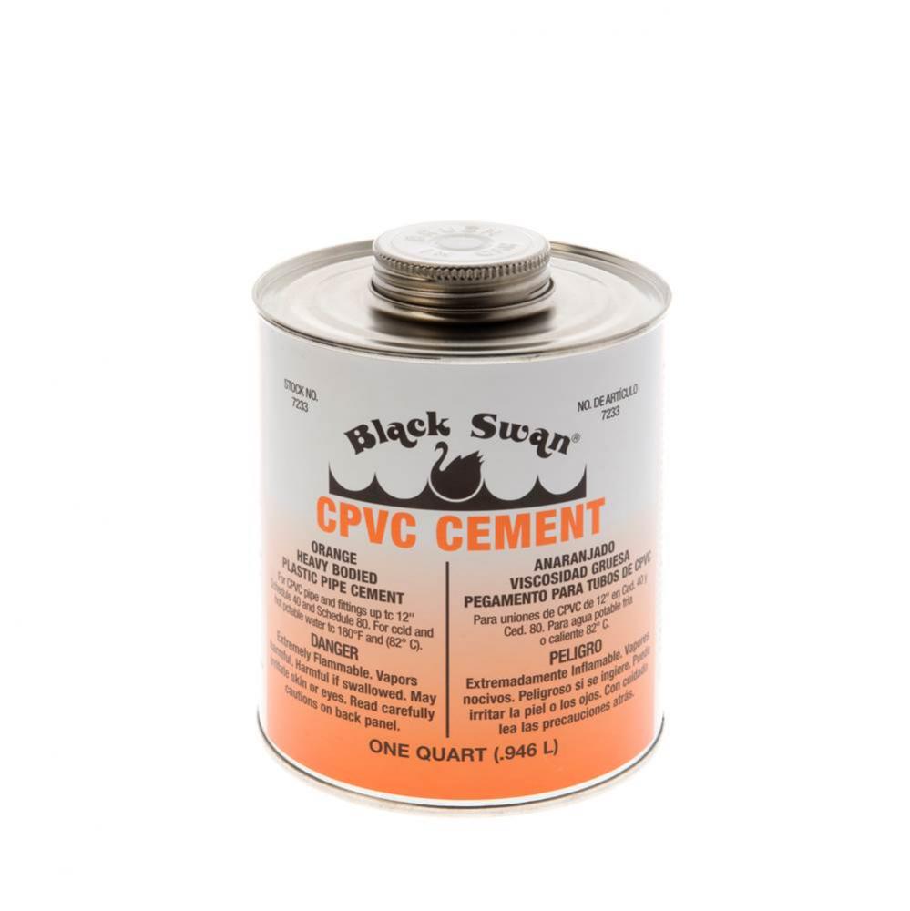 CPVC Cement (Orange) - Heavy Bodied - Quart