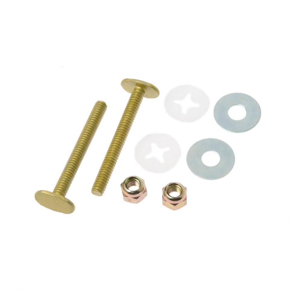 5/16'' x 2-1/4'' Closet Bolts - Steel - Anti-Corrosive - Bagged