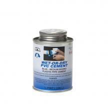 Black Swan 07079 - 1/2 pint Wet-Or-Dry PVC Cement (Blue) - Medium Bodied