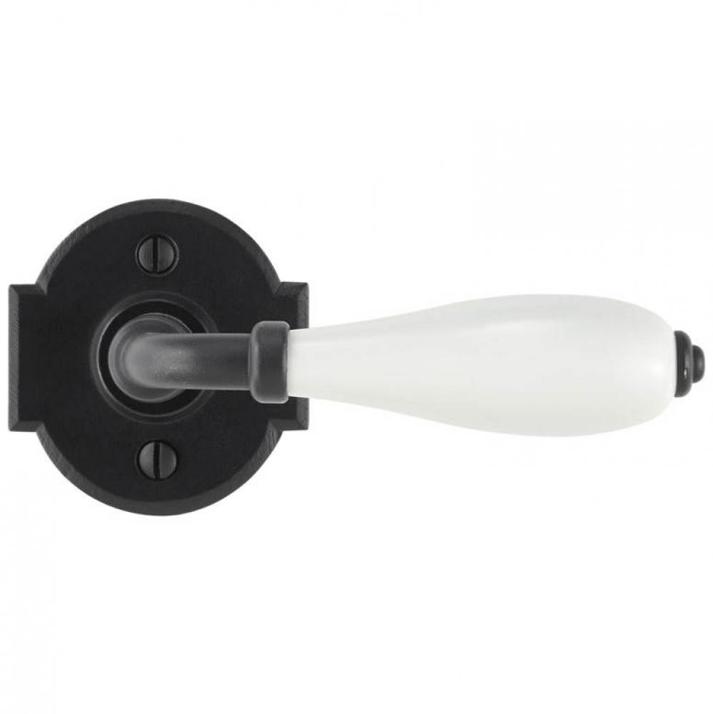 Knob on rosette set - Complete tubular passage set for 1 3/4'' door