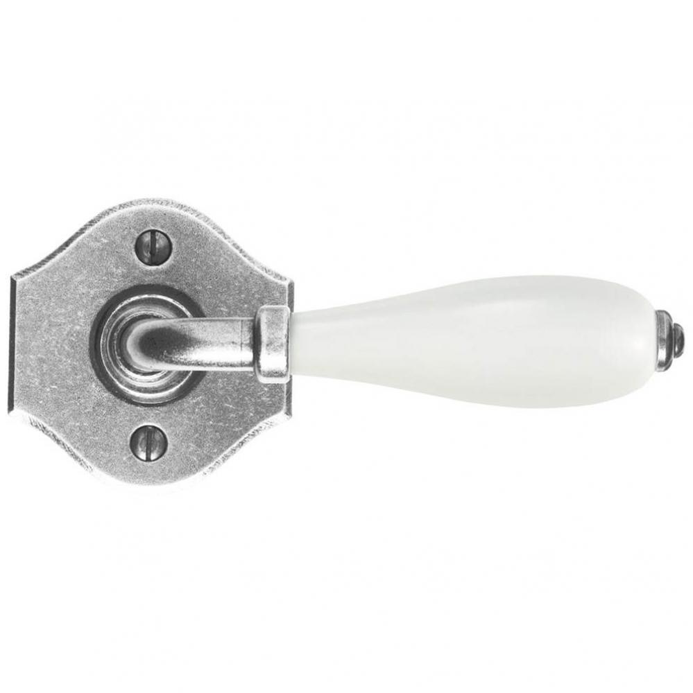 Knob on rosette set - Complete tubular passage set for 1 3/4'' door