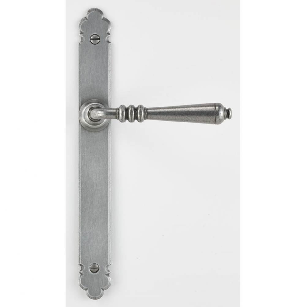 Languedoc Narrow Escutcheon Lever Set - Complete tubular privacy set for 1 3/4'' door